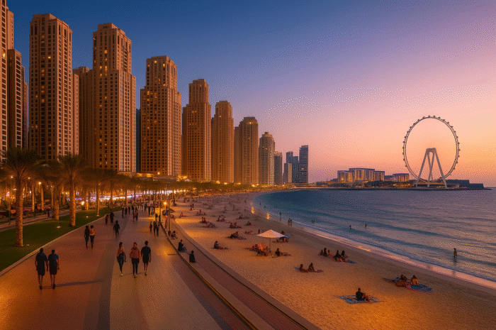 A Day at JBR Beach Dubai: Sunsets, Surf & The Walk”