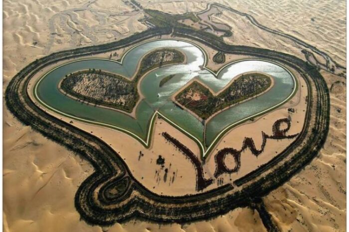 Love Lake Dubai – The Heart-Shaped Oasis of Romance in Al Qudra Desert